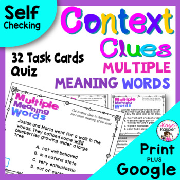 Preview of Context Clues - Google - Multiple Meaning Words