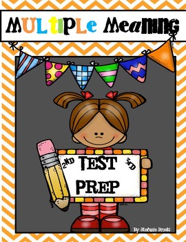 Preview of Multiple Meaning Words Test Prep-2nd or 3rd Grade-DISTANCE LEARNING