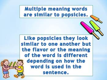 Multiple Meaning Words for CPS Clickers