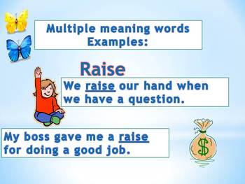 Multiple Meaning Words for CPS Clickers