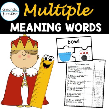 Multiple Meaning Words Worksheets and Puzzle Activity by ...