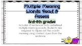 Multiple Meaning Words in Context- Higher Level