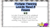 Multiple Meaning Words in Context-K-2