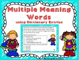 Multiple Meaning Words using Dictionary Entries - PDF-Digi