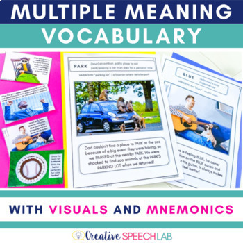 Preview of Multiple Meaning Words with Visuals and Mnemonics