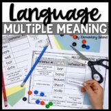Multiple Meaning Words worksheets, activities & task cards