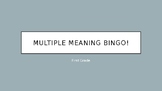 Multiple Meanings Bingo