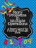 Story Problem Board Game in Multiple Operations