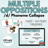 Multiple Oppositions | Phoneme Collapse to /d/ | BOOM Card