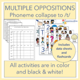 Multiple Oppositions Phoneme Collapse to initial /t/