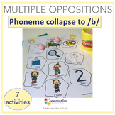 Multiple Oppositions initial phoneme collapse to /b/