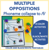 Multiple Oppositions initial phoneme collapse to /f/