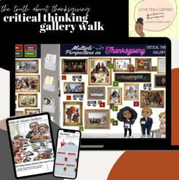 Preview of Multiple Perspectives on Thanksgiving Critical Thinking Interactive Gallery Walk