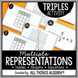 Multiple Representations of Linear Equations | Triples Activity