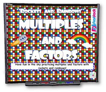 Preview of Multiple Rockets & Factor Rainbows SMART BOARD Game