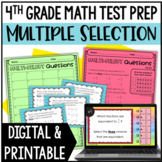 4th Grade Math Test Prep: Multiple Select Questions (Set 2