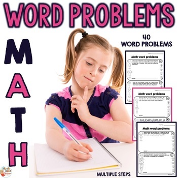 Preview of Two-Step Word Problem Practice for Addition Subtraction Multiplication Division