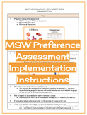 Multiple Stimulus With Replacement (MSW) Assessment Implem