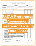 Multiple Stimulus With Replacement (MSW) Treatment Fidelit