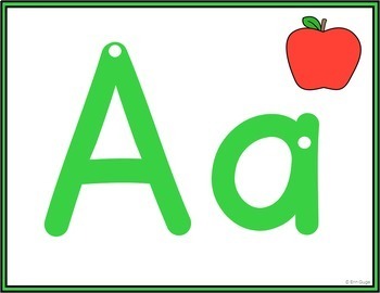 Alphabet Letters: Wall Posters, Playdough Mats, Cover with Counters, or ...
