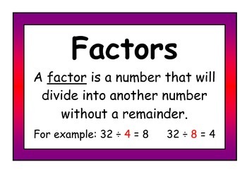 factor definition