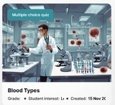 Multiple choice quiz - Blood types
