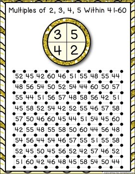 Multiples of 2, 3, 4 and 5 Matching Game (Teacher-Made)