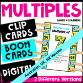 Multiples Activity - Math Boom Cards, Clip Cards & TpT Dig