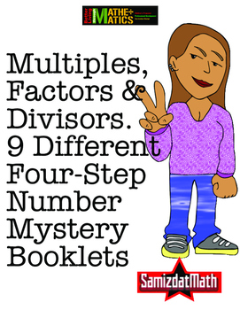 Multiples, Factors & Divisors: Mystery Number Booklets, 4 Step Problem ...