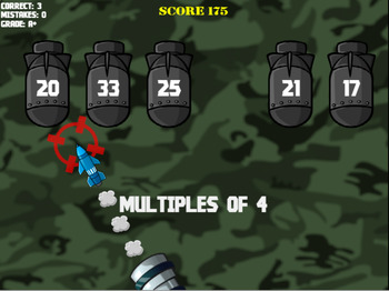 Preview of Multiples & Missiles (RoomRecess.com)