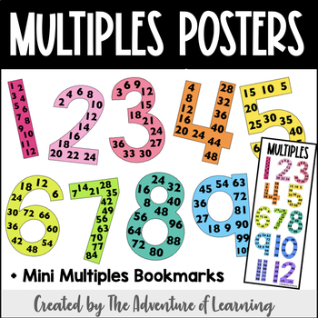 Multiples Posters by The Adventure of Learning | TPT