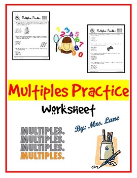 Preview of Multiples Practice (Worksheet)
