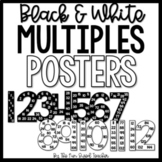 Multiples Skip Counting Posters | Black & White