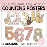 Multiples Skip Counting Posters Boho Neutral | Skip Counti