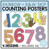 Multiples Skip Counting Posters Rainbow| Skip Counting 1-1