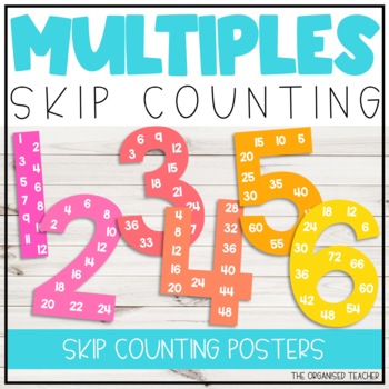 Skip Counting Number Display Numbers and Its Multiples Posters  Multiplication Facts Class Decor PRINTABLE Rainbow Colors -  Sweden