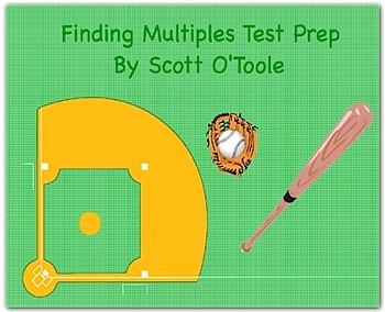 Preview of Multiples Smartboard Math Test Prep