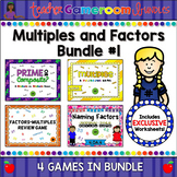 Multiples and Factors Powerpoint Game Bundle