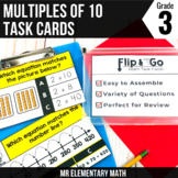 Multiples of 10 Task Cards 3rd Grade Math Centers