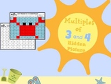Multiples of 3 & 4: Hidden Crab Picture