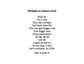 Preview of Multiples to Uptown Funk