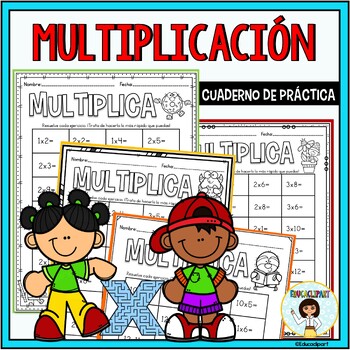 Multiplicación - Cuaderno de Práctica tablas de multiplicar by Educaclipart