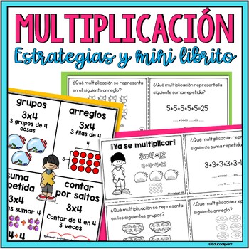 Preview of Multiplicación : Estrategias y mini librito (tablas de multiplicar)
