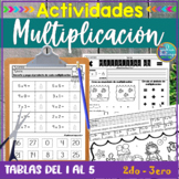 Multiplicación/Multiplication Spanish Activities 