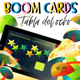 Multiplicación | tabla del ocho | BOOM CARDS in Spanish