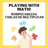 Multiplication tables puzzle - Rompecabezas Tablas de Mult