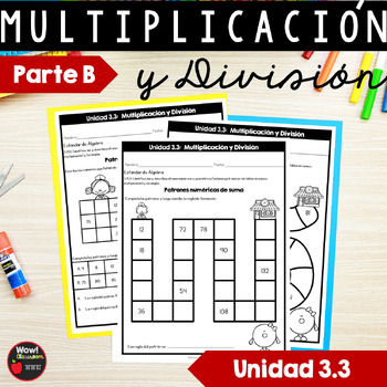 Preview of Multiplicación y División (B) | Hojas de tareas