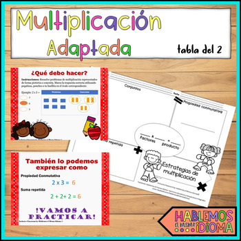 Preview of Multiplication Special Education Adapted_Multiplicación adaptada