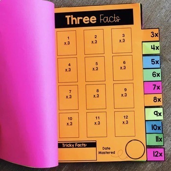 multiplication fact practice booklet by drop your anchor