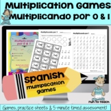 Spanish Multiplication Games - Multiplication  Fluency - M